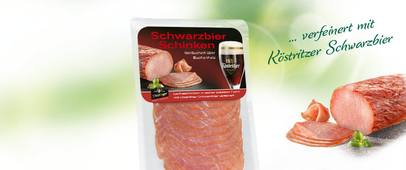 Lachsschinken mit Köstritzer Schwarzbier verfeinert